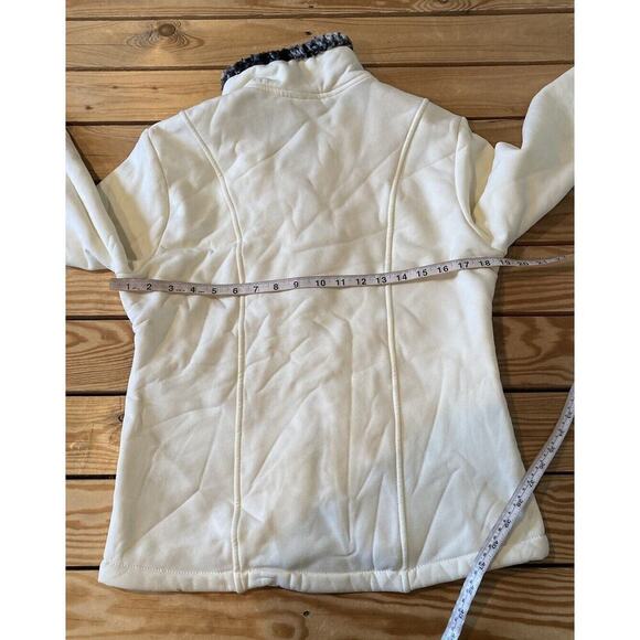 Wooly Bully Wear Colorado Faux Fur Trim Jacket Medium Women’s White Full Zip - Picture 6 of 7